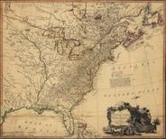 United States Historical Antique Wall Map Reproduction from 1785 Sepia tone coloring