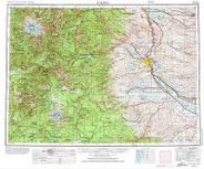 Yakima USGS Topographic Map 1 to 250k scale