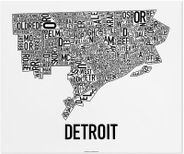 Detroit Neighborhoods Graphic by Ork