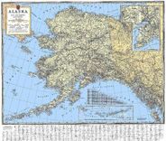 Alaska 1980s Map Replica by Kroll Map Co