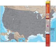 Scratch Off USA United States Wall Map 