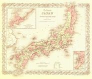 Antique Map of Japan 1855