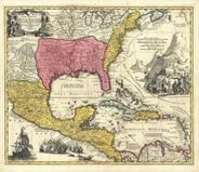 North and Central America 1759 Antique Map Replica