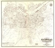 Louisville Kentucky 1873 Antique Map Replica