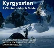 Kyrgyzstan Climbing Mountaineering Guide Map