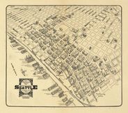 Antique Map of Seattle, WA 1903 Business District