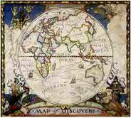 Map of Discovery Eastern Hemisphere by National Geographic