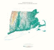 Massachusetts Connecticut & Rhode Island Wall Map l Raven Maps