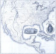 United States and Central America 1851 Antique Map Replica