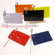 Rectangle Flag Map Pins