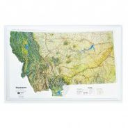 Montana Raised Relief Map