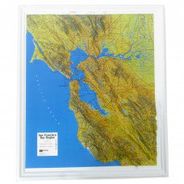 San Francisco Bay Raised Relief Map