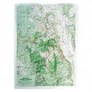 Sequoia - Kings Canyon Raised Relief Map