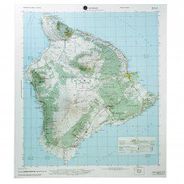 Big Island of Hawaii (Hilo) Raised Relief Map