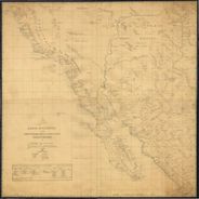 Baja California Mexico 1823 Antique Map Replica