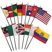 Mini Flags M - Z - Choose from the List