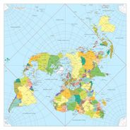 Peirce Projection Wall Map Poster