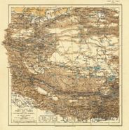 Central Asia 1909 Antique Map Replica