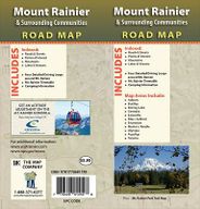 Mt Rainier and Surrounding Areas Travel Map GM Johnson