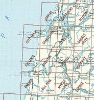 Coos Bay OR Area USGS 1:24K Topo Map Index