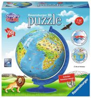 Childrens 3D Globe Puzzle with Stand 180 Pieces