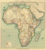 Antique Map of Africa 1909
