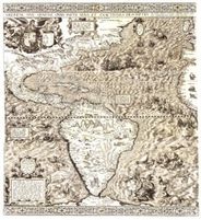Americas 1562 Antique Map Replica