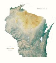 Wisconsin State Wall Map l Raven Maps