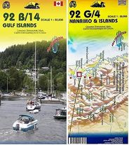Gulf Islands and Nanaimo Folded Travel Map by ITMB