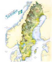 Sweden Watercolor by Elizabeth Person