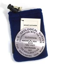 Mt Katahdin Benchmark Survey Medallion