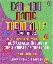 Trivia Cards of Lists from the 3 Longest Rivers to the 8 Phases of the Moon
