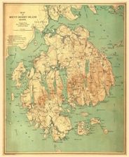 Acadia National Park Historic Wall Map 1890s