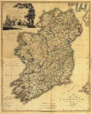 Ireland 1797 Antique Map Replica
