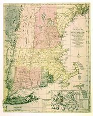 New England 1780 Antique Map