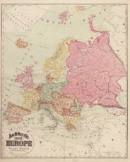 Antique Map of Europe 1894