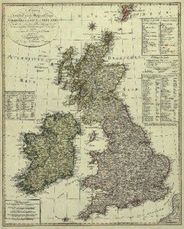 Antique Map of Western Europe / Great Britain & Ireland 1801