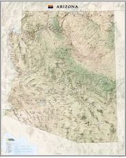 Arizona Wall Map by National Geographic