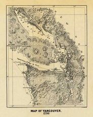 Northwest American Coast 1798 Antique Map Replica