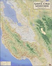 Santa Cruz, California Wine Region Map
