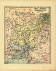 Antique Map of the Middle East / Afghanistan & Baluchistan 1893