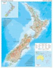 New Zealand Wall Map by Gizi