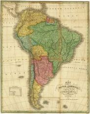 South America 1826 Antique Map Replica