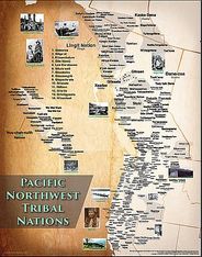 Tribal Nations of the Pacific Northwest Wall Map