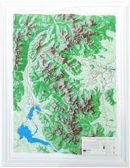 Rocky Mountain National Park Raised Relief Map