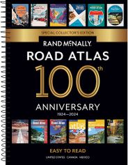 Road Atlas of the United States 2024 by Rand McNally Spiral Bound Mid Size