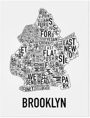 Brooklyn Neighborhood Garphic by Ork