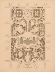 White House and Capitol Grounds Layout Historic Drawing 1870s