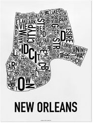 New Orleans Neighborhood Graphic by Ork
