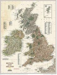 Britain & Ireland - Executive Series Map by National Geographic